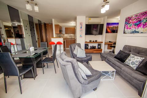 Apt 5Star+AC+WiFi+Parking+Gym+Pool+GreatViews