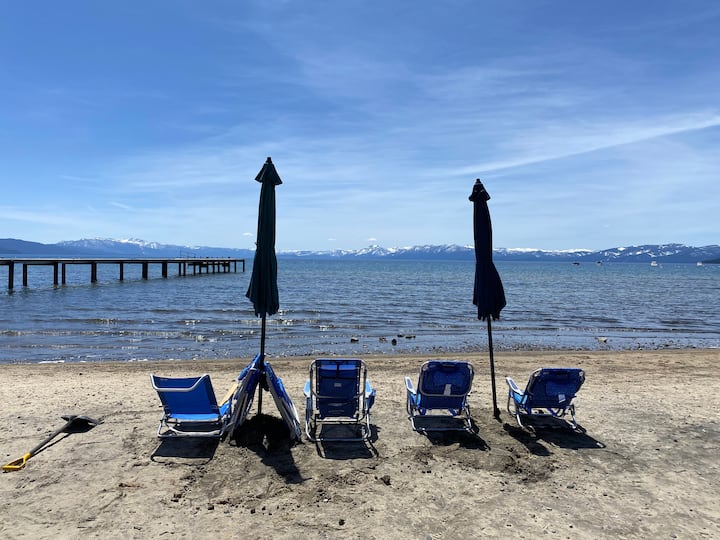 5* N Lake Tahoe location/beautiful private beach Townhouses for Rent in Tahoe Vista