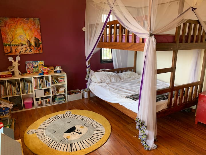 Childrens room; double bunk beds (queen size)