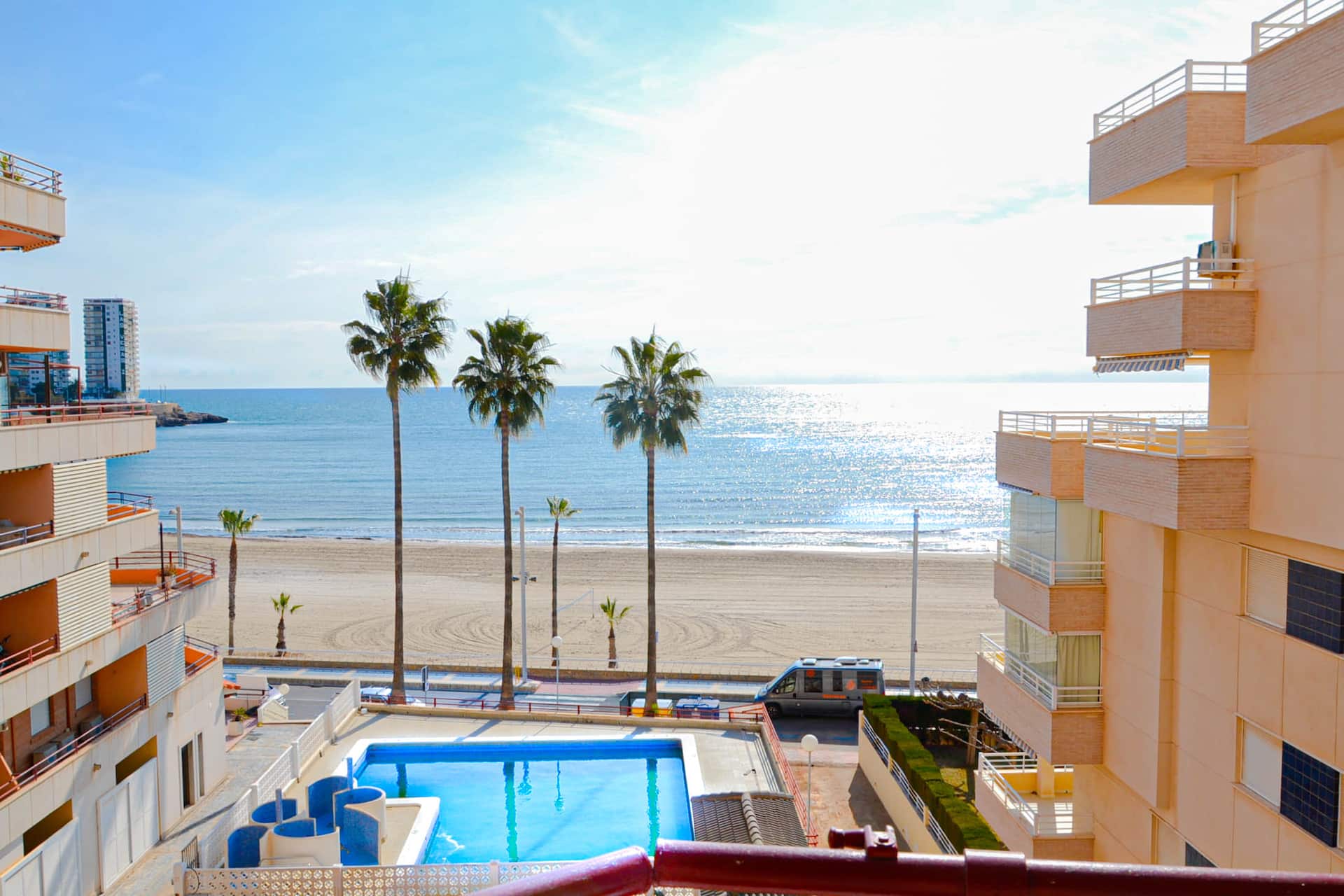 Great beachfront apartment.