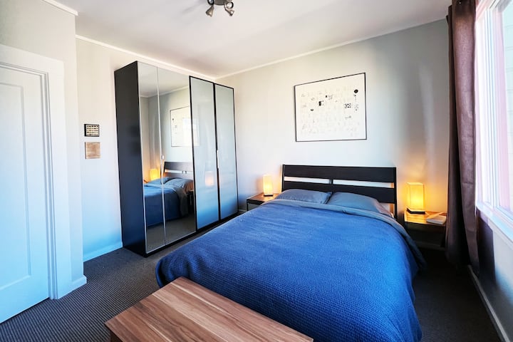 Bedroom II with a queen bed and closet space