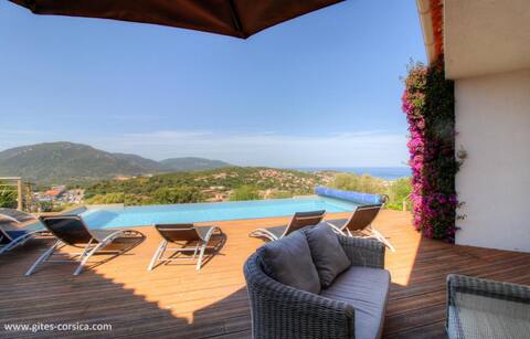 Superb gite with sea view - Pool - Propriano