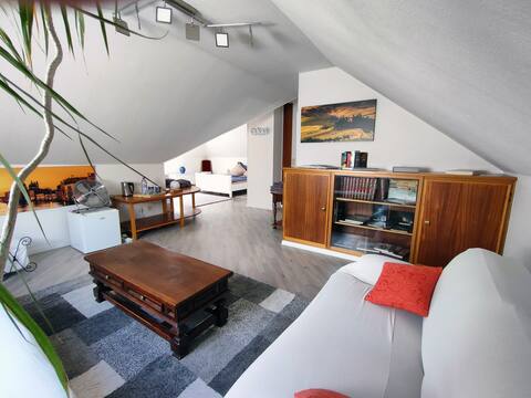 60m2 Suite under the roof with private bathroom