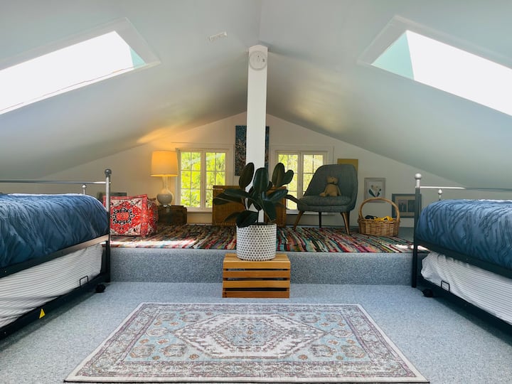 Your kids will have a special place of their own. The ceiling is a little low for adults but magical for kids.