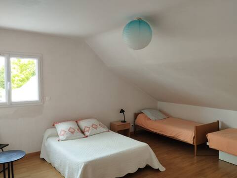 3 independent bedrooms in Freigné