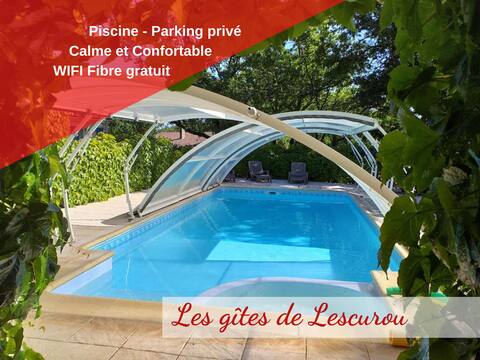 Gite with swimming pool assured