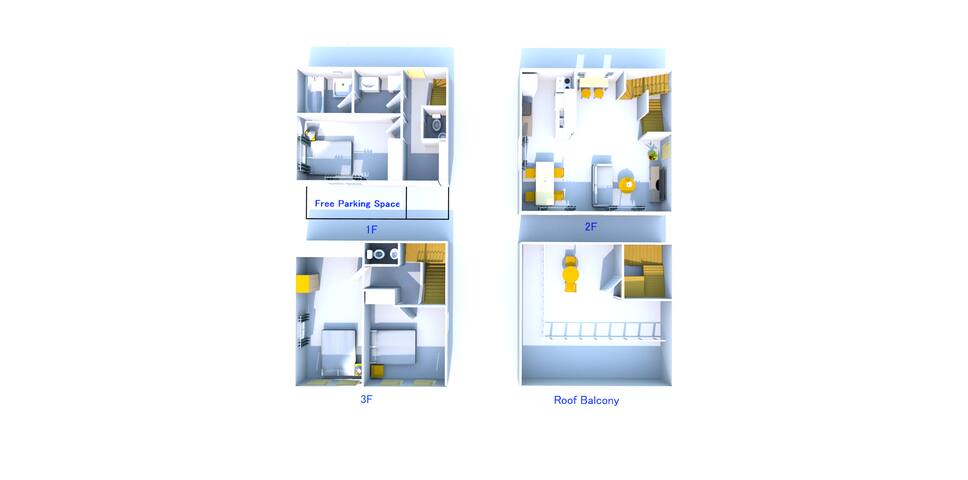 100m2 house/3BR/quiet str./near shinjyuku sta. gallery image 3