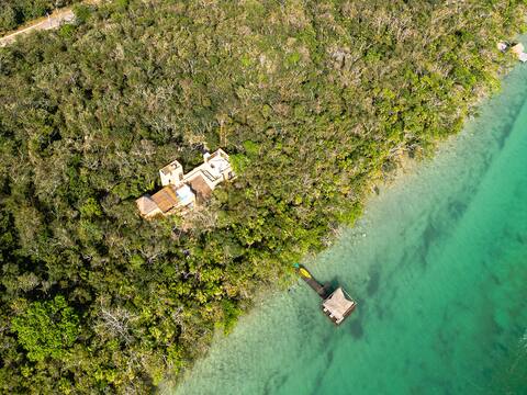 Casa Jero con Muelle Privado en Bacalar