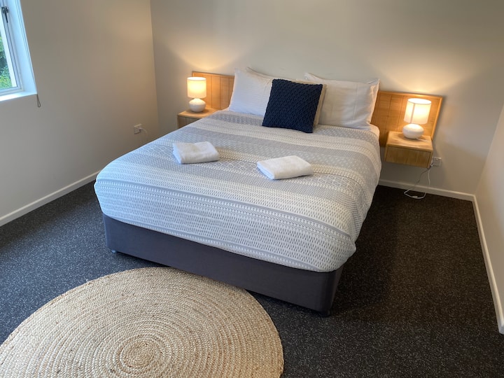 Main Bedroom is a Q bed and ensuite