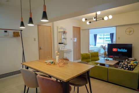 Comfortable room close to B5/Beppu Station West Exit! Up to 6 people