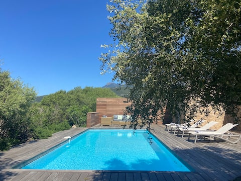 Villa with private pool in the heart of the maquis