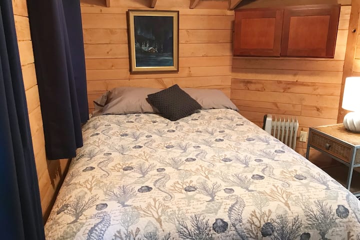 Queen-sized bed