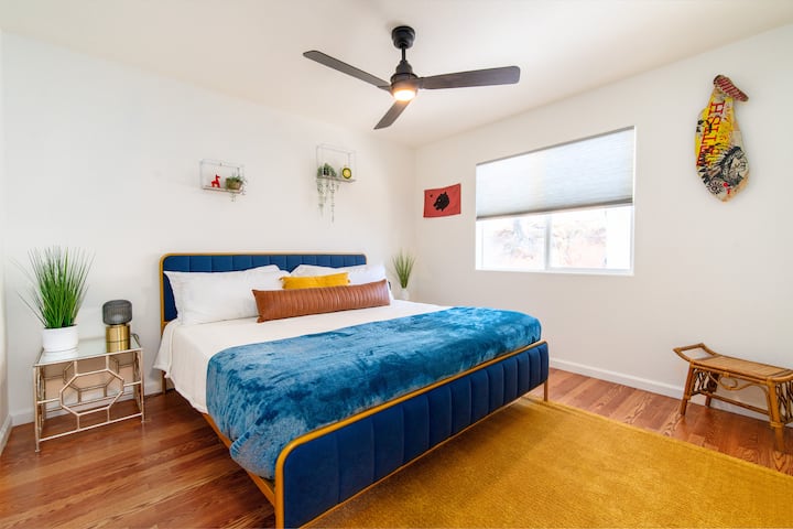 Bedroom 1 with the most comfortable bedding you could imagine