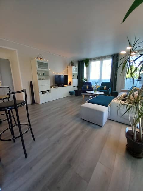 Top Airbnb: Bright 3-room city center parking à Angers