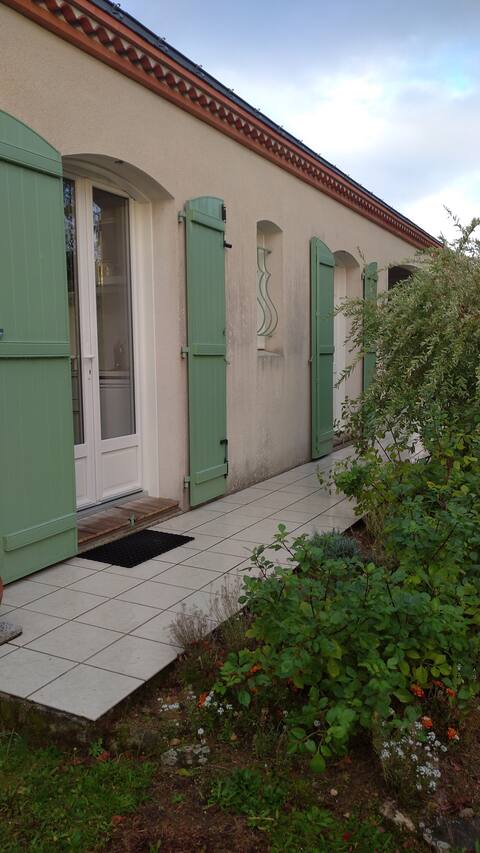 The house with green shutters