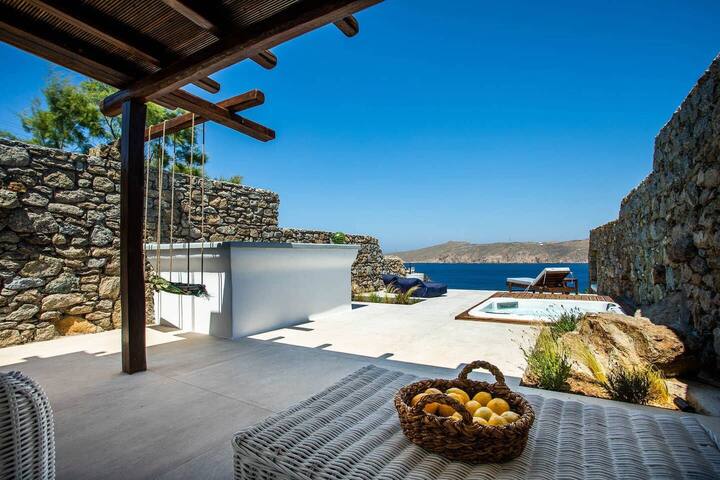 Villa ANASA private Pool & Jacuzzi at Panormos