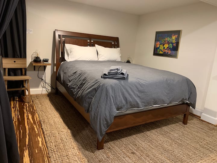 Bedroom one - semi-private space.