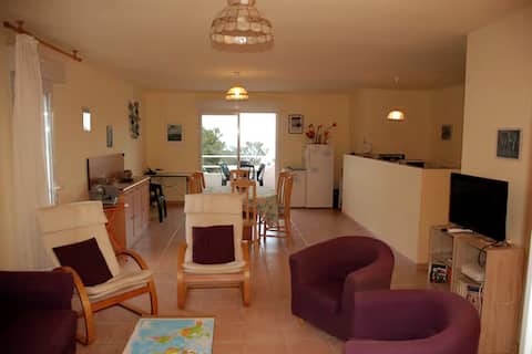 Popular Airbnb listing: 6-person beachfront apartment in Cala d'Oro in Sari Solenzara