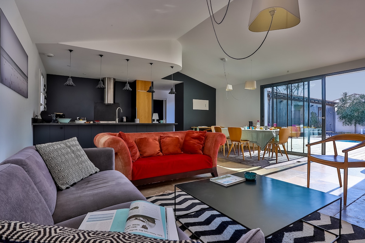 Propriété Airbnb réussie: 150 metres from beach, new villa with heated pool à La Couarde Sur Mer