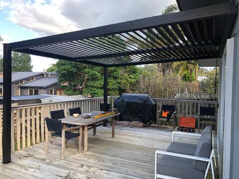 Whangapoua Beach House, fenced