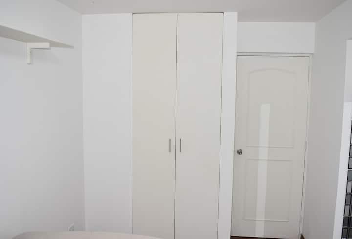 Bedroom 2 

Closet and shelves.