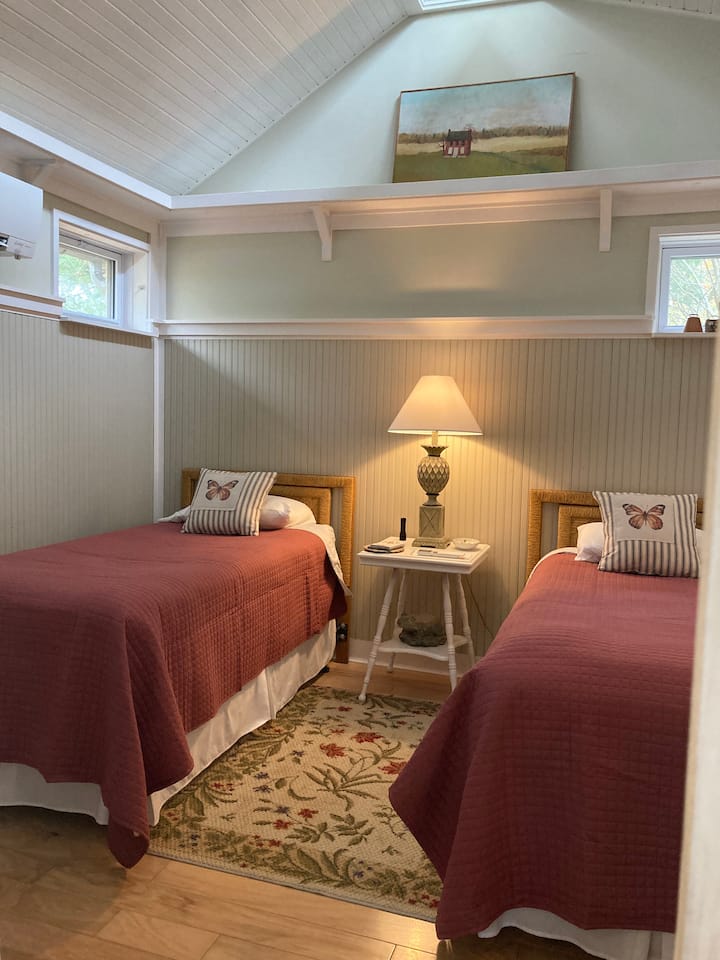 One Bedroom with two XL Twins.