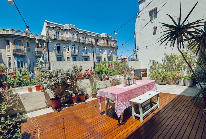 Apartamento de 1 quarto com terraço em San Telmo