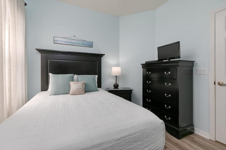 Enjoy your favorite shows and movies on the TV in the room, allowing you to unwind and relax in privacy.