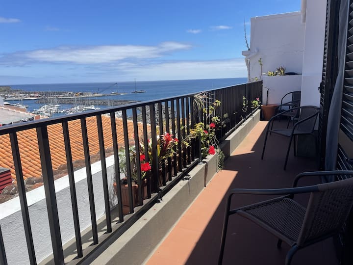 City, sea views from Angra Center duplex penthouse