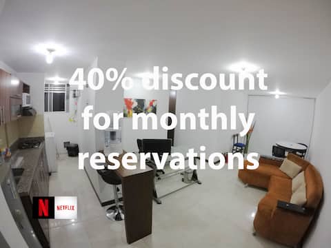 (Apartment for 6) near Airport and Stadium