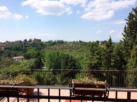 With a huge rooftop terrace