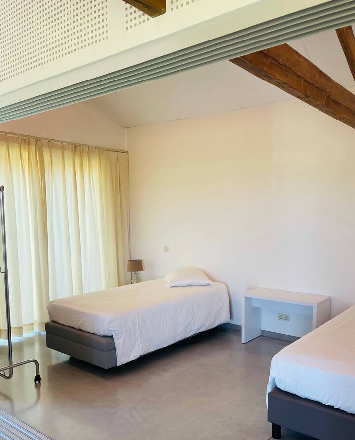 საძინებელი, 2 საწოლი 152 × 203 სმ