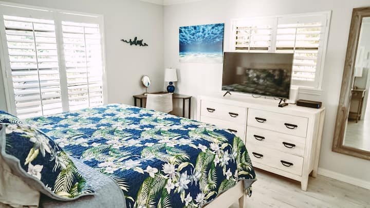 View of bedroom from entrance.