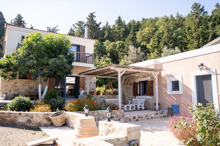 Chaihoutes stone House into Olive farm in Zia