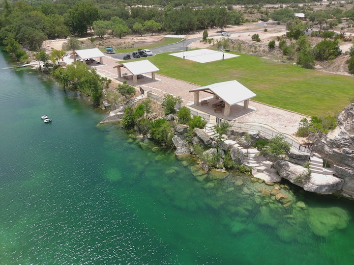 Cabin 2 of 7 at the Riv Resort! Cabins for Rent in Uvalde, Texas