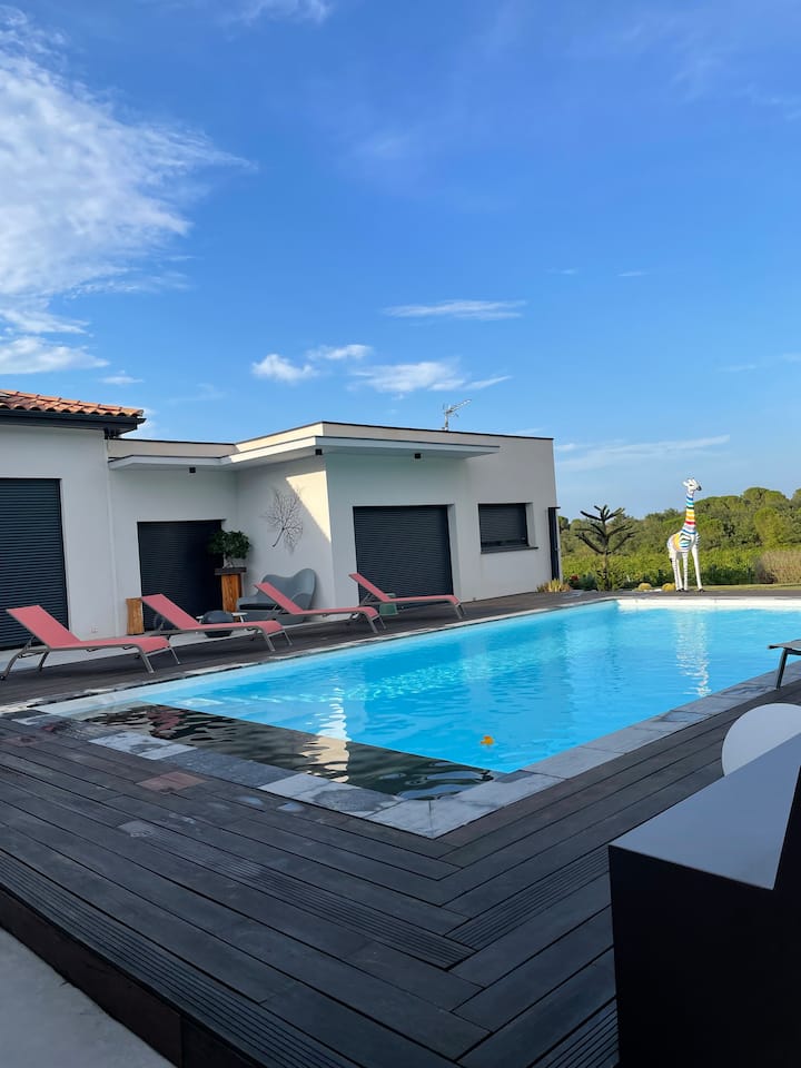 Casa Albera  Clim Piscine Privée Vue Montagne - Costa Brava