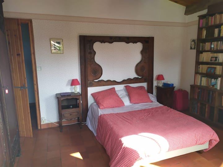 Grote kamer met uitgang buiten