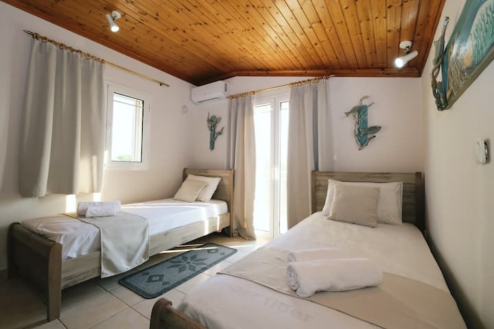 2 lits simples (4ème chambre)