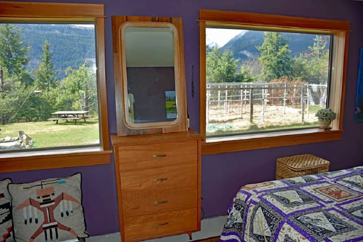 Nice big windows in the main bedroom.