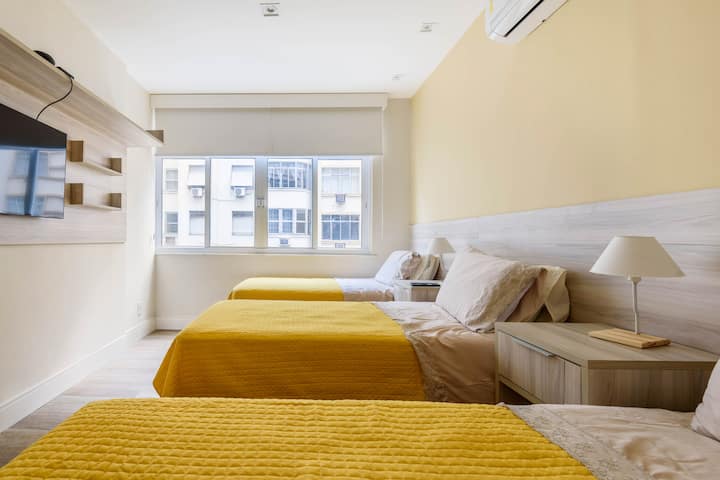 Cuarto 2  za 3 osobe (par + pojedinačni ili 3 kreveta za jednu osobu)
TV s streamingom i AR Split.