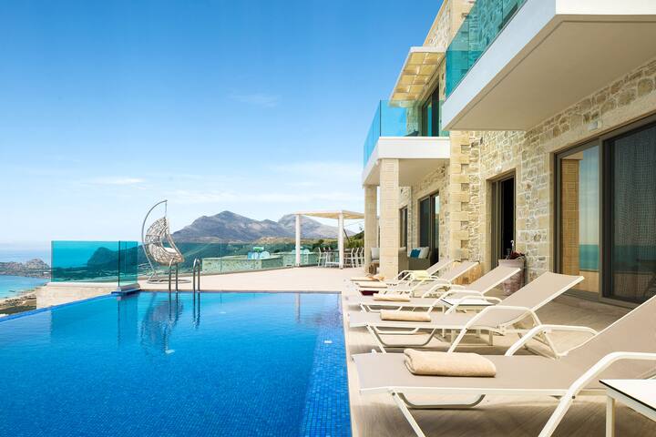 Elia Villa, 3 BD, 3 BA, private pool, sea views! gallery image 3