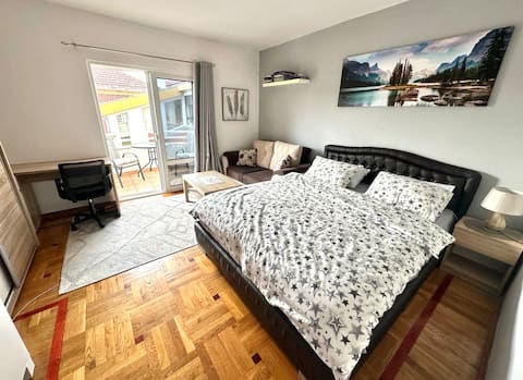 Room in a Modern Family House w/ Balcony