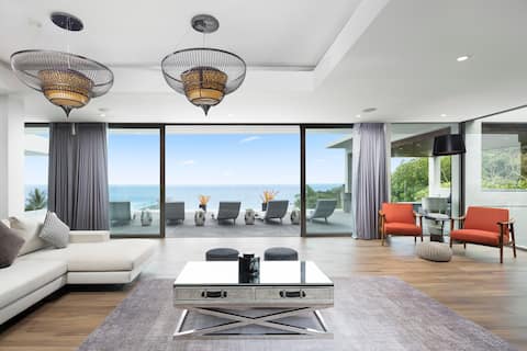 Oceanfront 6Brs Villa in Kamala, Chef/Driver/Maids