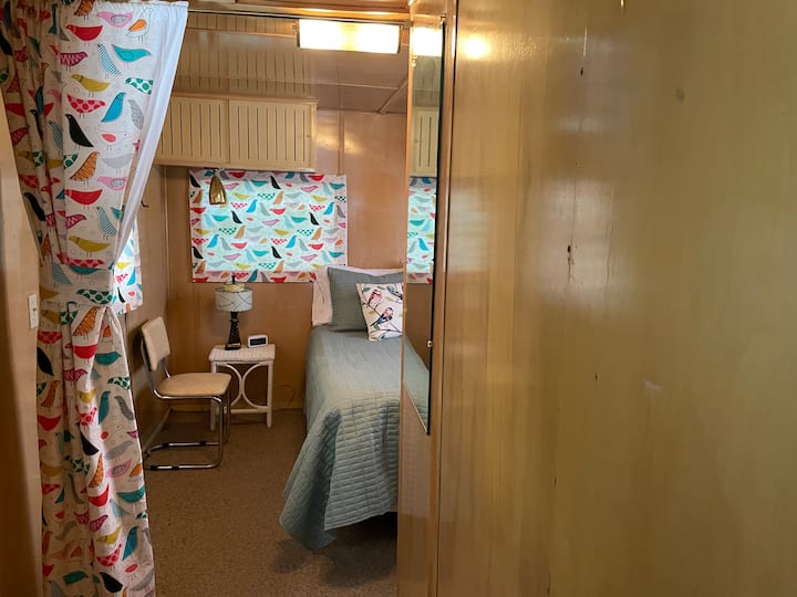 Master bedroom with a double bed