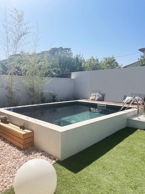 Maison Cosy Pool & Clim & Parking