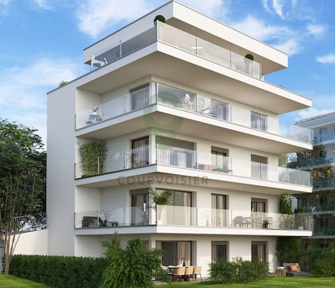 Newly built 2-Bed Flat with parking in Pully