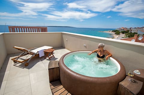 Beachfront Villa Katja by Pag tours