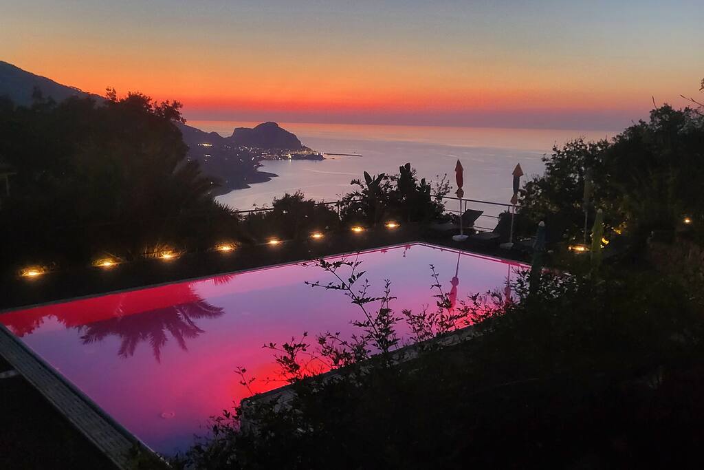 cefalù nest Deluxe pool house terrace sea view