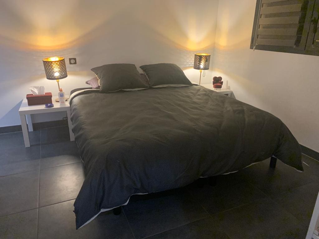 Bedroom 1 on the ground floor - Master suite 20 m2 with bathroom