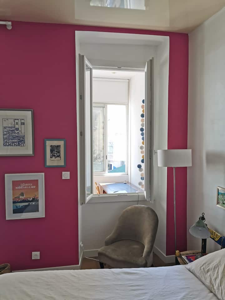 Vistas del escritorio desde la habitación principal